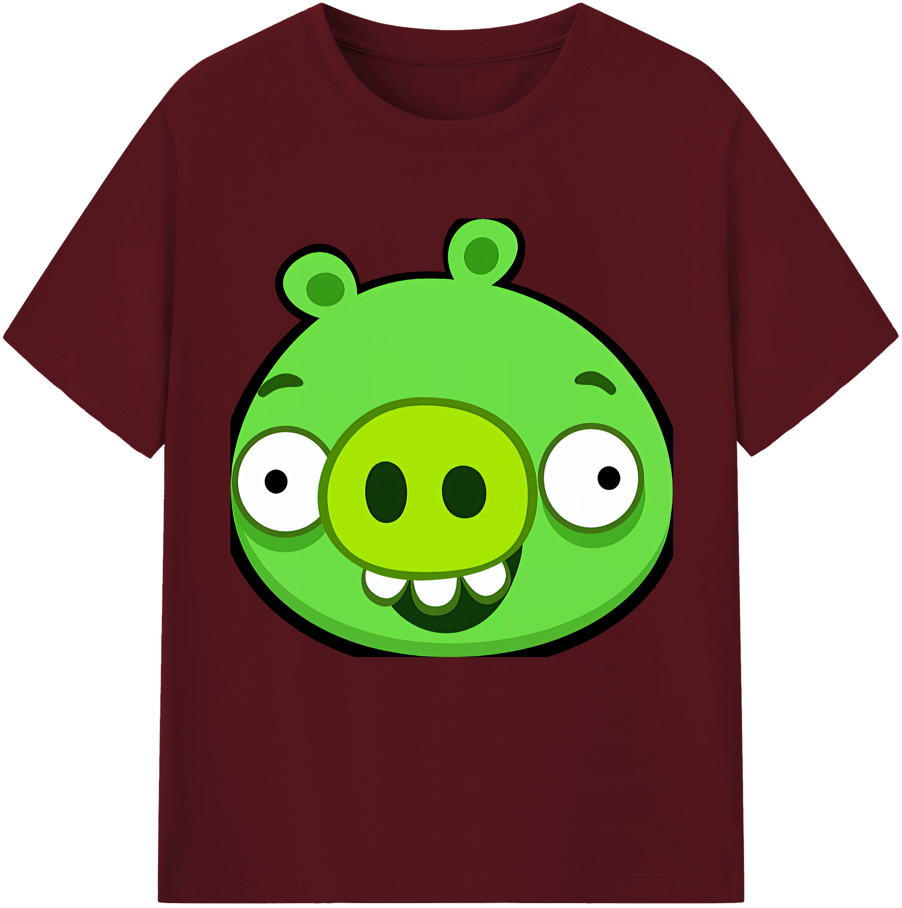 （画像用） Angry Birds アングリーバード 綿100％半袖Tシャツ（フロントプリント）